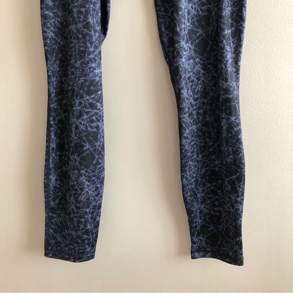 Zella Men’s Static Print Compression Workout Leggings Black Blue Size M - Picture 4 of 11